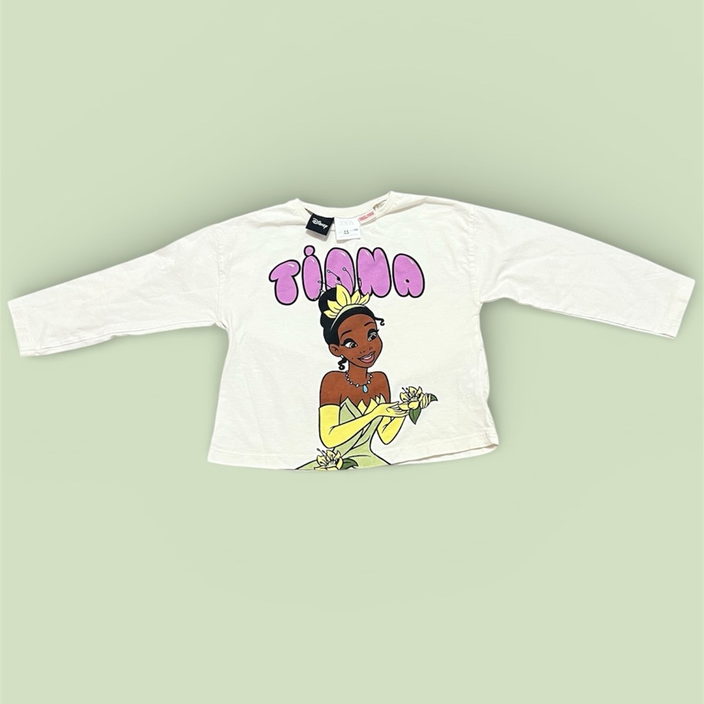 Disney Tiana White Long Sleeve Tee